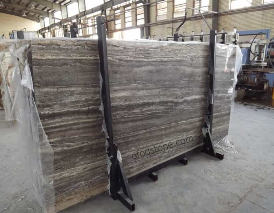 silver travertine