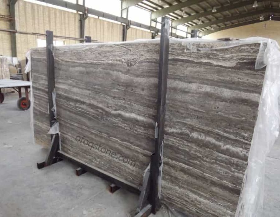 silver travertine